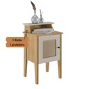Ver imagem 6 de Mesa de Canto e Cabeceira Mesinha de Apoio Charlotte Carvalho | Off White