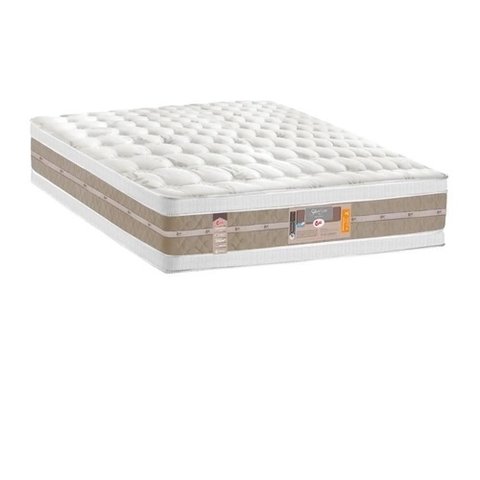 Colchão Casal Castor Silver Star Molas Pocket Double Face 34X138X188