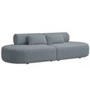 Ver imagem 1 de Sofá Orgânico Horizonte 4 Lugares 230cm Bouclé Azul Claro - Nexta Casa