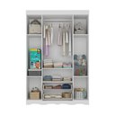 Ver imagem 5 de Guarda-roupa Infantil 122cm com Vidro 4 Portas e 2 Gavetas Doçura Multimóveis Mp4493 Branco/off
