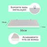 Kit 4 Prateleiras em MDF branco 30x10cm para qualquer ambiente organização Sala cozinha - 2