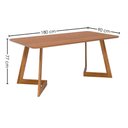 Ver imagem 4 de Mesa de Jantar Caju com 6 Cadeiras Estofadas Palmas Corino Kaki Ornar