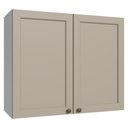 Ver imagem 1 de Armário Aéreo 80 cm 2 Portas Branco-Crema Vik Madesa Branco-Crema