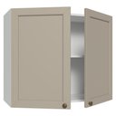 Ver mais imagens de Armário Aéreo 80 cm 2 Portas Branco-Crema Vik Madesa Branco-Crema