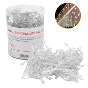Pisca Pisca Natal Cascata Led Frio 100 Lâmpadas 127v - Casambiente Natal210