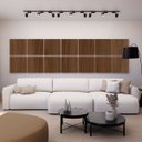 Ver imagem 1 de Painel Acústico Absorvedor Decorativo 60x60 Skal 8 Maestra Acústica:nogal