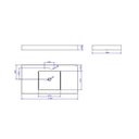 Ver imagem 2 de Cuba de Apoio Premium Retangular 112cm com Mesa Ébano Fosco Deca Invisible