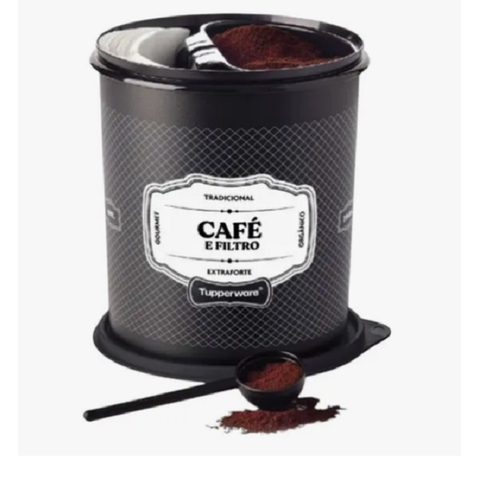 Tupperware Caixa Café e Filtro Retrô Essence Café e Filtro