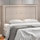 Ver imagem 2 de Cabeceira Cama Box Casal King 195 Cm P05 Atenas Linho Cru - Lyam Decor