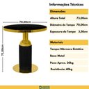 Ver imagem 7 de Mesa de Jantar Redonda Imperial 70cm - Preto