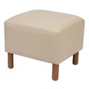 Ver imagem 1 de Puff Decorativo Verso 45x51 cm Pes Madeira Courino Tcs 725 Moll