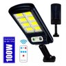 Luminária Solar Refletor Led 100w Poste Sensor 160 Leds Cob - 2