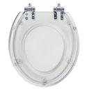 Ver imagem 1 de Tampa De Vaso Com Amortecedor Acrilico Oval Transparente