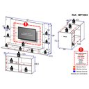 Ver imagem 5 de Conjunto Sala de Estar Painel Tv 60" / Aparador / Mesa Dobrável Lara Multimóveis Branco