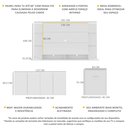 Ver imagem 4 de Conjunto Sala de Estar Painel Tv 60" / Aparador / Mesa Dobrável Lara Multimóveis Branco