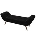 Ver imagem 6 de Puff Recamier Calçadeira 140cm Pés Palito Madeira Venêto P02 Sintético Preto - Mpozenato