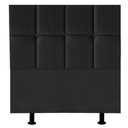 Ver imagem 1 de Cabeceira Cama Box Solteiro Estofada Poliana 90 Cm Suede:preto