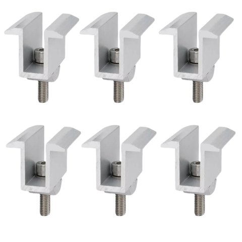 Fixador Grampo Intermediário Middle Clamp Linha C Placa Painel Solar Alumínio e Inox | Perfil Master