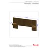 Cabeceira para Cama Box Casal e Queen Columbia Naturalle com Criado - 4
