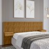 Cabeceira para Cama Box Casal e Queen Columbia Naturalle com Criado - 3
