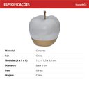 Ver mais imagens de Adorno Decorativo de Cimento Cinza 12x9x9cm Enfeite Mesa Estante Sala Decoração