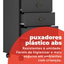 Ver imagem 5 de Gaveteiro 4 Gavetas Presence Cinza/Amêndola/Grafito
