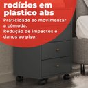 Ver imagem 6 de Gaveteiro 4 Gavetas Presence Cinza/Amêndola/Grafito