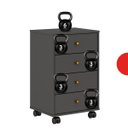 Ver imagem 7 de Gaveteiro 4 Gavetas Presence 