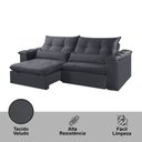 Ver imagem 5 de Sofá Exclusive Retrátil e Reclinável 230cm Braço 25cm Meu Sofá Online