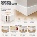 Ver imagem 3 de Rodapé PVC 5 Barras Branco Impermeável Premium Fácil Instalação 10 Metros