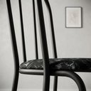 Ver imagem 4 de Kit 6 Cadeiras Ubatuba Corino Preto Lirio Tubo Preto Fosco