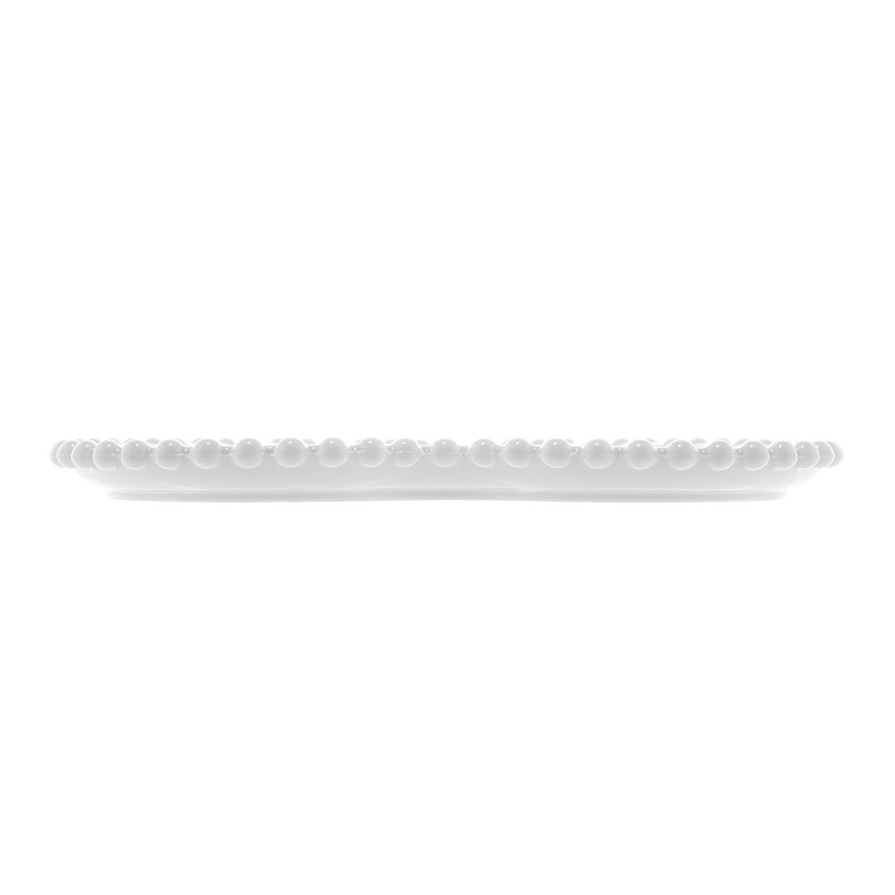 Conj 2 Pratos Porcelana Coração Beads Branco - Bon Gourmet - 5