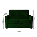 Ver imagem 2 de Sofá 2 Lugares Pequeno Alice e Porta Controle Herreiro Verde