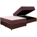Ver imagem 1 de Cama Box Baú Crc Casal +Colchão Anatômico Ortopédico Airtech Ortobom -