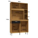 Ver imagem 3 de Cozinha Compacta Armário Organizador Duda 90cm com Gaveta