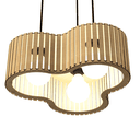 Ver imagem 1 de Luminária Pendente Crepusculo Modelo Ripado -:mdf Cru