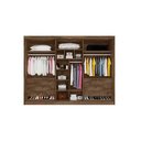 Ver imagem 3 de Guarda Roupa 6 Portas Potente C/6 Gavetas e C/ 4 Ripadas C/2 Espelhos Peroba/off White - Europa