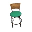 Ver imagem 3 de Kit 2 Banquetas Baixa de Cozinha Encosto Junco