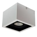 Ver imagem 1 de Spot Plafon Sobrepor Alumínio Recuado Branco com Preto Mr16 Gu10