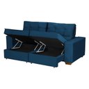 Ver imagem 7 de Sofá Baú Retrátil e Reclinável 5 Lugares 250cm Veludo Nobre La Plata Yescasa