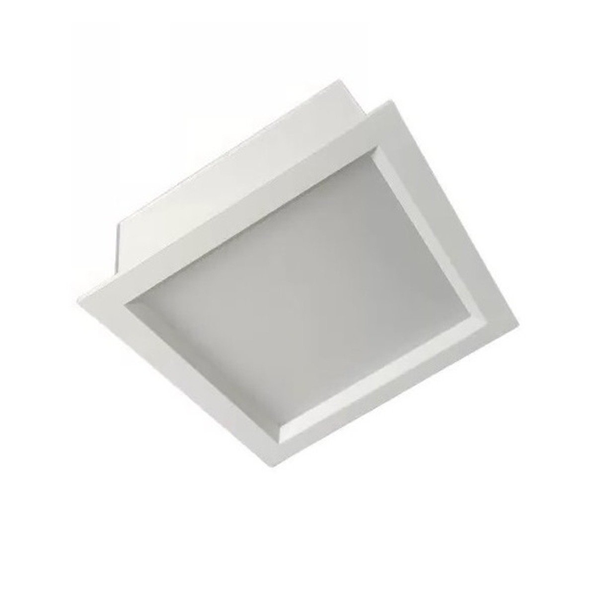 Embutido Sky Placa de Led 12w 3000k Quadrada Branca Bivolt