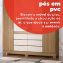 Ver mais imagens de Guarda Roupa Casal 4 Portas Cadis Touch Móveis Marrom/Amendola/Off White