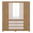 Ver imagem 2 de Guarda Roupa Casal 4 Portas Cadis Touch  Móveis