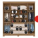 Ver imagem 5 de Guarda Roupa Casal 4 Portas Cadis Touch Móveis Marrom/Amendola/Off White
