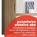 Ver imagem 7 de Guarda Roupa Casal 4 Portas Cadis Touch Móveis Marrom/Amendola/Off White