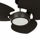 Ver imagem 2 de Ventilador de Teto Com Controle Remoto Natuvent Dahlia Led 3 Pás Madeira Preto 6500k Branco Frio