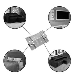 Engate Conector União para Sofá Cabeceiras e Painel de Tv 50 Pares - 2
