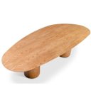 Ver imagem 3 de Mesa de Jantar Astrid Orgânica Cilíndrica Freijó 198x122 Cm