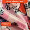 Roupão Aveludado Lepper Estampado Personagens Infantil Peppa Pig P - 3