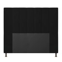 Ver imagem 4 de Cabeceira Casal Cama Box 140cm para Quarto Malibu Suede Preto M11 - D’Rossi